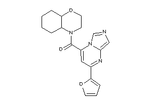 2,3,4a,5,6,7,8,8a-octahydrobenzo[b][1,4]oxazin-4-yl-[2-(2-furyl)imidazo[1,5-a]pyrimidin-4-yl]methanone