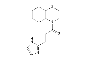 1-(2,3,4a,5,6,7,8,8a-octahydrobenzo[b][1,4]oxazin-4-yl)-3-(1H-imidazol-2-yl)propan-1-one