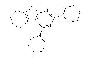 2-cyclohexyl-4-piperazino-5,6,7,8-tetrahydrobenzothiopheno[2,3-d]pyrimidine