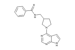 N-[[1-(7H-pyrrolo[2,3-d]pyrimidin-4-yl)pyrrolidin-3-yl]methyl]benzamide