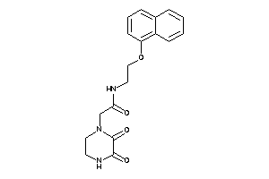 2-(2,3-diketopiperazino)-N-[2-(1-naphthoxy)ethyl]acetamide