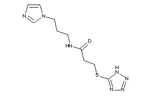 N-(3-imidazol-1-ylpropyl)-3-(1H-tetrazol-5-ylthio)propionamide