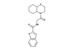 N-[2-(2,3,4a,5,6,7,8,8a-octahydrobenzo[b][1,4]oxazin-4-yl)-2-keto-ethyl]benzothiophene-2-carboxamide