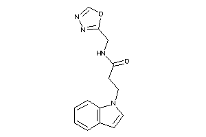 3-indol-1-yl-N-(1,3,4-oxadiazol-2-ylmethyl)propionamide