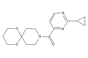 (2-cyclopropylpyrimidin-4-yl)-(7,11-dioxa-3-azaspiro[5.5]undecan-3-yl)methanone