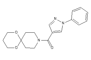 7,11-dioxa-3-azaspiro[5.5]undecan-3-yl-(1-phenylpyrazol-4-yl)methanone