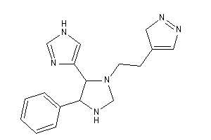 4-[2-[5-(1H-imidazol-4-yl)-4-phenyl-imidazolidin-1-yl]ethyl]-3H-pyrazole