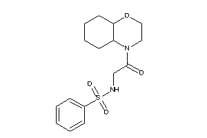 N-[2-(2,3,4a,5,6,7,8,8a-octahydrobenzo[b][1,4]oxazin-4-yl)-2-keto-ethyl]benzenesulfonamide