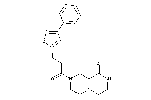 8-[3-(3-phenyl-1,2,4-oxadiazol-5-yl)propanoyl]-3,4,6,7,9,9a-hexahydro-2H-pyrazino[1,2-a]pyrazin-1-one