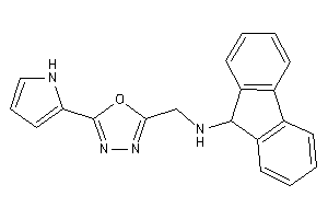 9H-fluoren-9-yl-[[5-(1H-pyrrol-2-yl)-1,3,4-oxadiazol-2-yl]methyl]amine