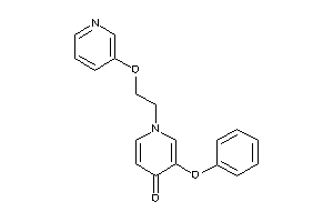 3-phenoxy-1-[2-(3-pyridyloxy)ethyl]-4-pyridone