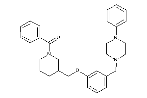 Phenyl-[3-[[3-[(4-phenylpiperazino)methyl]phenoxy]methyl]piperidino]methanone