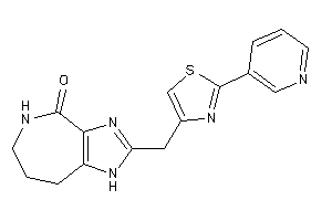 2-[[2-(3-pyridyl)thiazol-4-yl]methyl]-5,6,7,8-tetrahydro-1H-imidazo[4,5-c]azepin-4-one