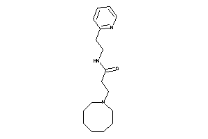 3-(azocan-1-yl)-N-[2-(2-pyridyl)ethyl]propionamide