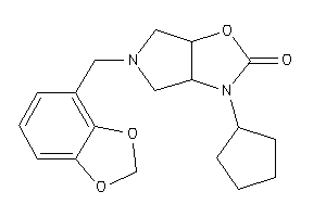 5-(1,3-benzodioxol-4-ylmethyl)-3-cyclopentyl-3a,4,6,6a-tetrahydropyrrolo[3,4-d]oxazol-2-one