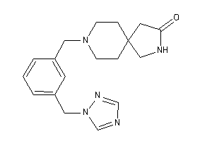 8-[3-(1,2,4-triazol-1-ylmethyl)benzyl]-3,8-diazaspiro[4.5]decan-2-one