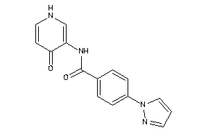 N-(4-keto-1H-pyridin-3-yl)-4-pyrazol-1-yl-benzamide