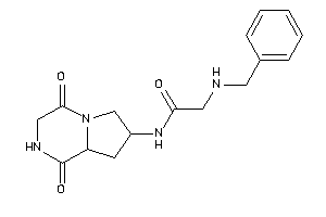 Image of 2-(benzylamino)-N-(1,4-diketo-2,3,6,7,8,8a-hexahydropyrrolo[1,2-a]pyrazin-7-yl)acetamide