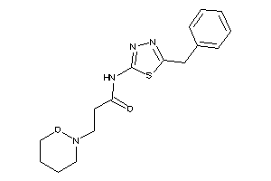 N-(5-benzyl-1,3,4-thiadiazol-2-yl)-3-(oxazinan-2-yl)propionamide