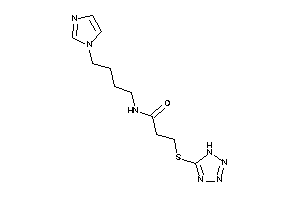 N-(4-imidazol-1-ylbutyl)-3-(1H-tetrazol-5-ylthio)propionamide