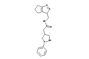 Image of 2-(1-phenylpyrazolidin-4-yl)-N-(3,4,5,6-tetrahydrocyclopenta[c]pyrazol-3-ylmethyl)acetamide
