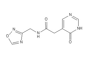 2-(6-keto-1H-pyrimidin-5-yl)-N-(1,2,4-oxadiazol-3-ylmethyl)acetamide