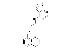 1H-pyrazolo[3,4-d]pyrimidin-4-yl-[3-(8-quinolyloxy)propyl]amine