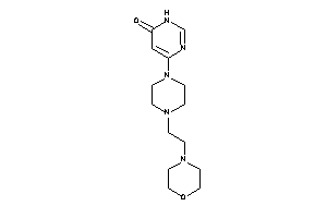 4-[4-(2-morpholinoethyl)piperazino]-1H-pyrimidin-6-one