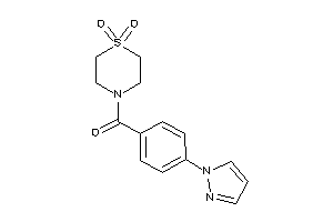 (1,1-diketo-1,4-thiazinan-4-yl)-(4-pyrazol-1-ylphenyl)methanone