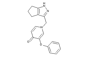 3-phenoxy-1-(1,4,5,6-tetrahydrocyclopenta[c]pyrazol-3-ylmethyl)-4-pyridone