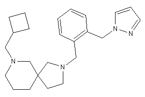 9-(cyclobutylmethyl)-2-[2-(pyrazol-1-ylmethyl)benzyl]-2,9-diazaspiro[4.5]decane