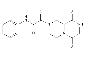 Image of 2-(6,9-diketo-1,3,4,7,8,9a-hexahydropyrazino[1,2-a]pyrazin-2-yl)-2-keto-N-phenyl-acetamide