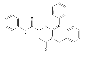 3-benzyl-4-keto-N-phenyl-2-phenylimino-1,3-thiazinane-6-carboxamide