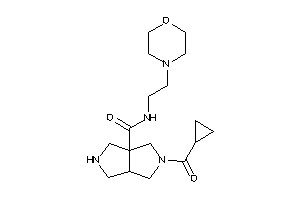 5-(cyclopropanecarbonyl)-N-(2-morpholinoethyl)-1,2,3,3a,4,6-hexahydropyrrolo[3,4-c]pyrrole-6a-carboxamide