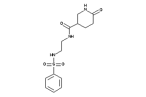 N-[2-(benzenesulfonamido)ethyl]-6-keto-nipecotamide