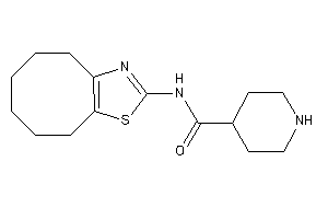 N-(4,5,6,7,8,9-hexahydrocycloocta[d]thiazol-2-yl)isonipecotamide