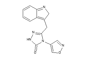 3-(2H-indol-3-ylmethyl)-4-isoxazol-4-yl-1H-1,2,4-triazol-5-one