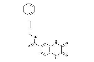 2,3-diketo-N-(3-phenylprop-2-ynyl)-1,4-dihydroquinoxaline-6-carboxamide