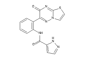Image of N-[2-(7-ketothiazolo[3,2-b][1,2,4]triazin-6-yl)phenyl]-1H-pyrazole-5-carboxamide