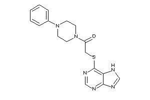 1-(4-phenylpiperazino)-2-(7H-purin-6-ylthio)ethanone