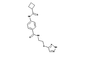 4-(cyclobutanecarbonylamino)-N-[2-(2H-triazol-4-ylthio)ethyl]benzamide