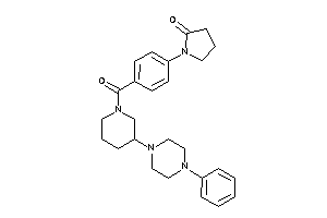 1-[4-[3-(4-phenylpiperazino)piperidine-1-carbonyl]phenyl]-2-pyrrolidone