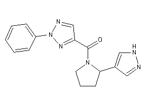 (2-phenyltriazol-4-yl)-[2-(1H-pyrazol-4-yl)pyrrolidino]methanone