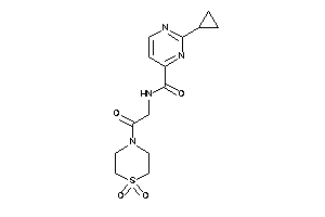 2-cyclopropyl-N-[2-(1,1-diketo-1,4-thiazinan-4-yl)-2-keto-ethyl]pyrimidine-4-carboxamide