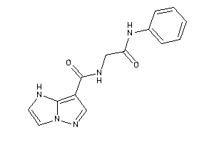 Image of N-(2-anilino-2-keto-ethyl)-1H-pyrazolo[1,5-a]imidazole-7-carboxamide