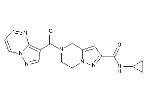 N-cyclopropyl-5-(pyrazolo[1,5-a]pyrimidine-3-carbonyl)-6,7-dihydro-4H-pyrazolo[1,5-a]pyrazine-2-carboxamide