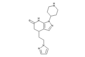 1-(4-piperidyl)-4-(2-pyrazol-1-ylethyl)-5,7-dihydro-4H-pyrazolo[3,4-b]pyridin-6-one