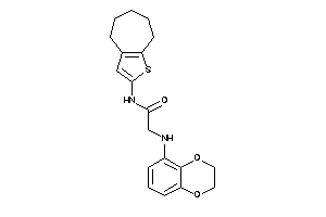 2-(2,3-dihydro-1,4-benzodioxin-5-ylamino)-N-(5,6,7,8-tetrahydro-4H-cyclohepta[b]thiophen-2-yl)acetamide