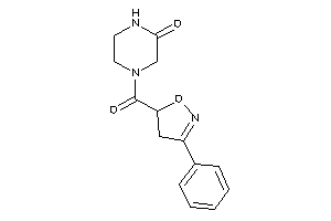 4-(3-phenyl-2-isoxazoline-5-carbonyl)piperazin-2-one