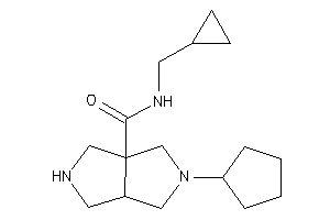 5-cyclopentyl-N-(cyclopropylmethyl)-1,2,3,3a,4,6-hexahydropyrrolo[3,4-c]pyrrole-6a-carboxamide